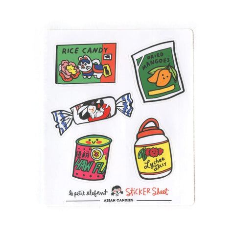 Asian Candies Sticker Sheet