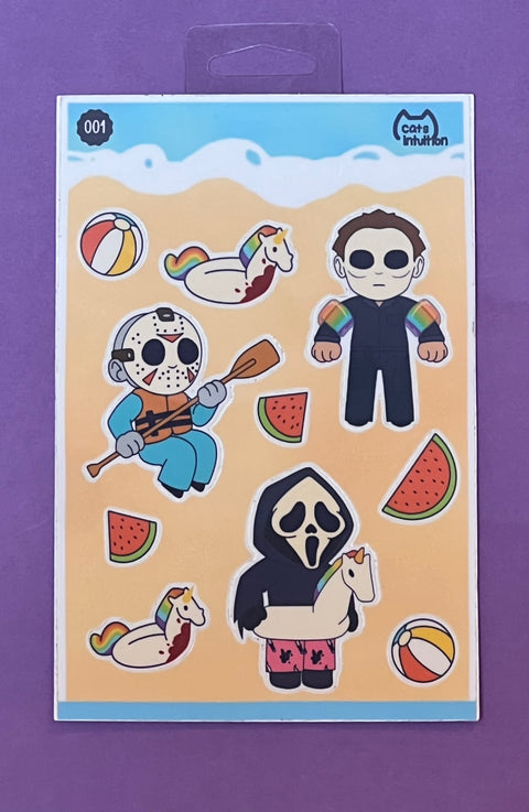 Summer Spooky Sticker Sheet