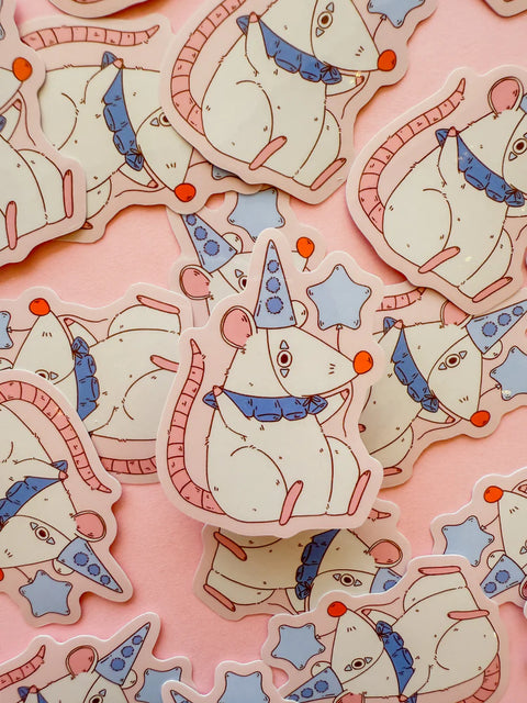 Clown Rat Sticker