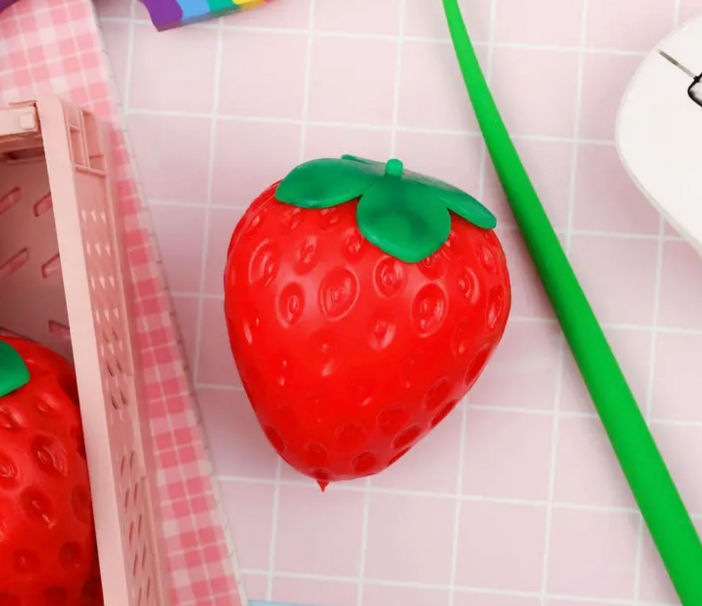 Strawberry Shaped Sensory Squishy Toy