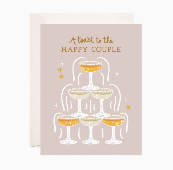 Happy Couple Toast Card