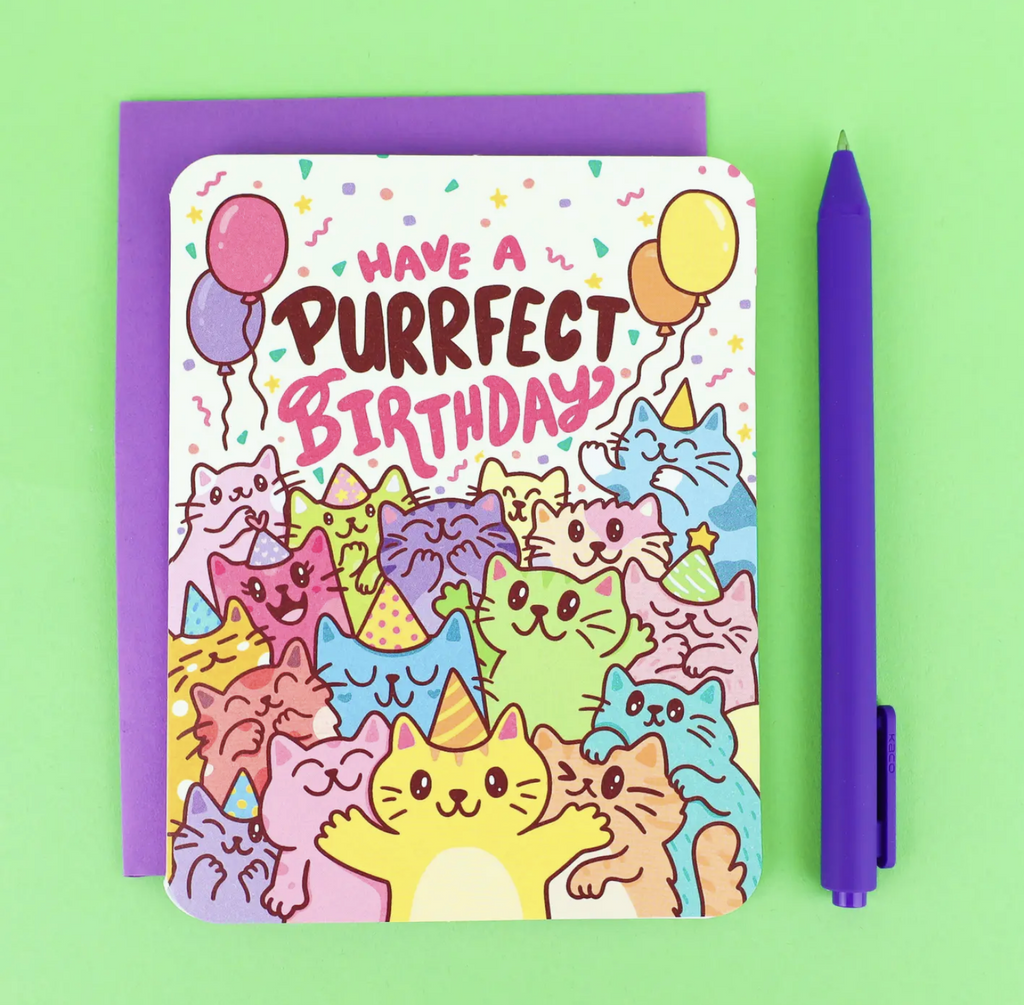 Have A Purrfect Birthday Cat Card