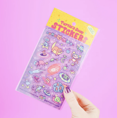 Cosmic Critters Sticker Sheet