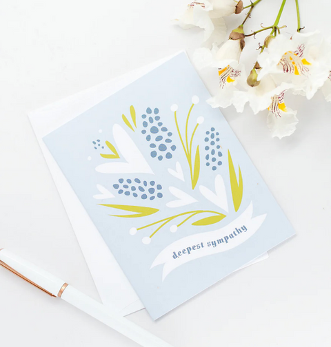 Deepest Sympathy Floral Greeting Card