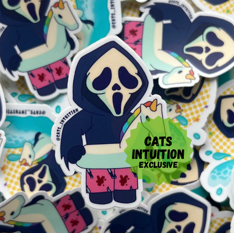 Ghost in Swim Trunks (Summer Slashers) - Sticker
