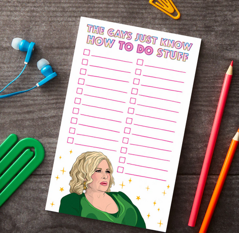 Notepad: The Gays Just Know How To Do Stuff List