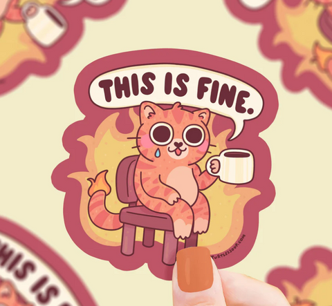 This is Fine Vinyl Sticker