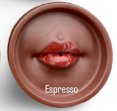 Lips Concrete Incense Burner - Espresso