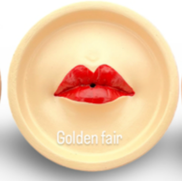 Lips Concrete Incense Burner - Golden Fair