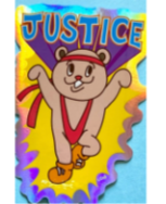 Justice Bear Sticker