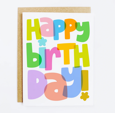 Rainbow Birthday Card