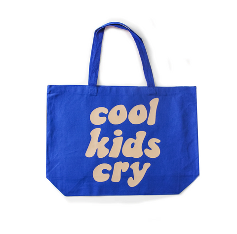 Cool Kids Cry JUMBO | Blue Tote