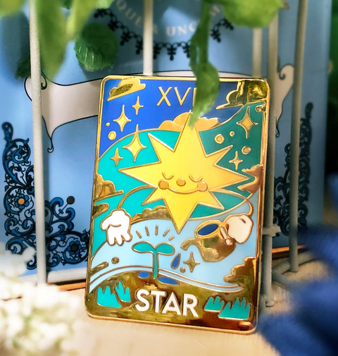 Star Tarot Enamel Pin