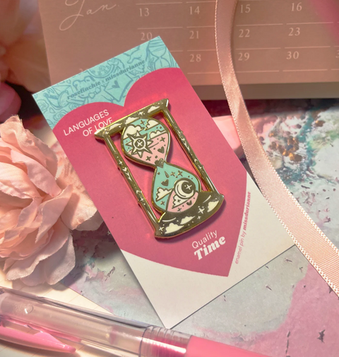 Quality Time - Love Language Enamel Pin