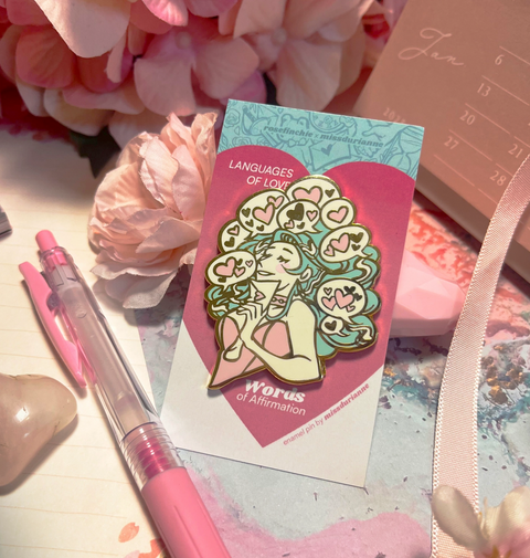 Words of Affirmation - Love Language Enamel Pin