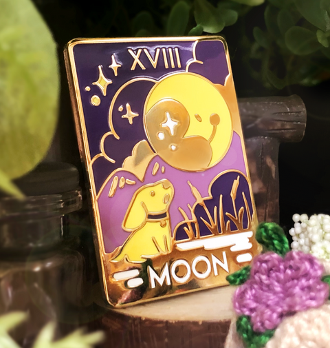 Moon Tarot Enamel Pin