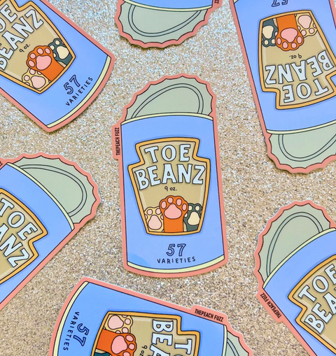Toe Beans Sticker