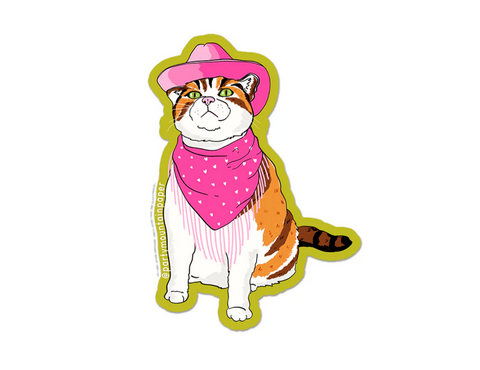 Cowboy Cat Sticker