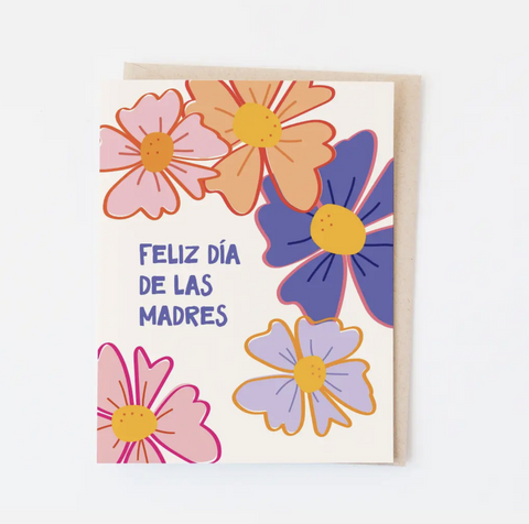 Feliz Día De Las Madres Floral Card | Spanish Mother's Day
