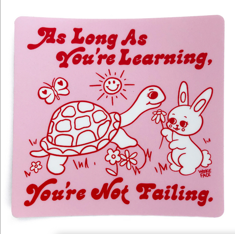 Learning Turtle Bunny Sticker