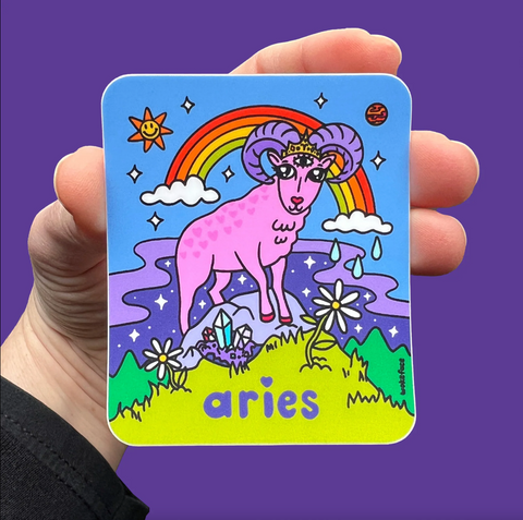 Zodiac Aries Sticker