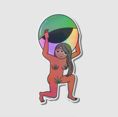 Ganja Goddess Sticker
