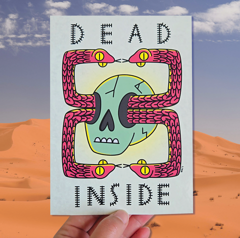 Dead Inside Postcard