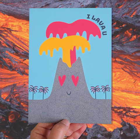 I Lava You Postcard