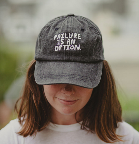Failure is an Option Hat in Black