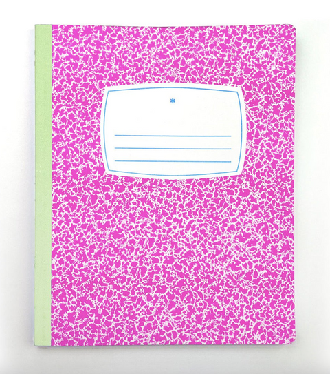 Riso Composition Notebook - Pink