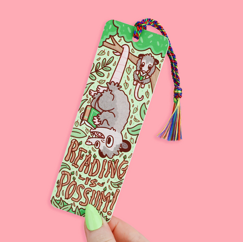 Reading is Opossum Bookmark