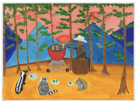 Cowboy Cookout Art Print