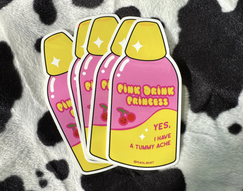 Pink Drink Sticker