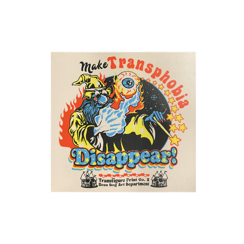 Make Transphobia Disappear Sticker