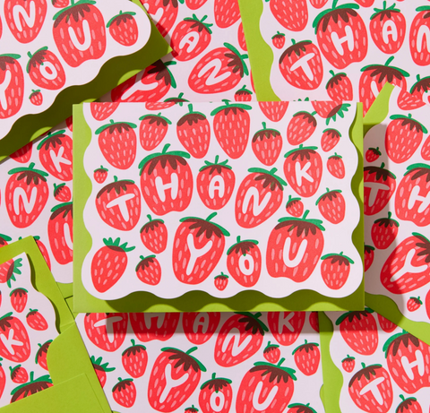 Strawberry Thank You Card