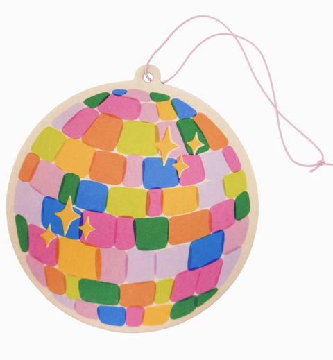 Rainbow Disco Ball Air Freshener