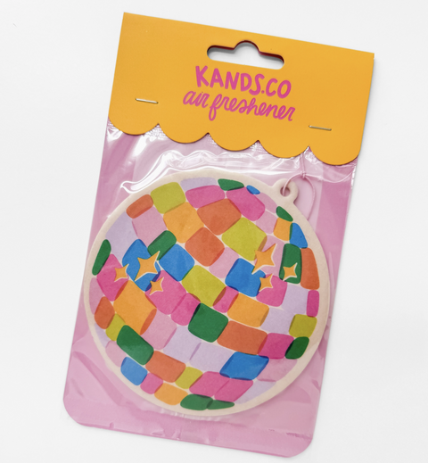 Rainbow Disco Ball Air Freshener