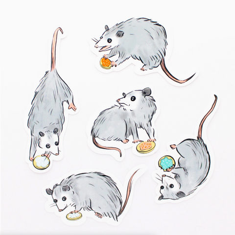 Possum Snacks Vinyl Sticker Pack