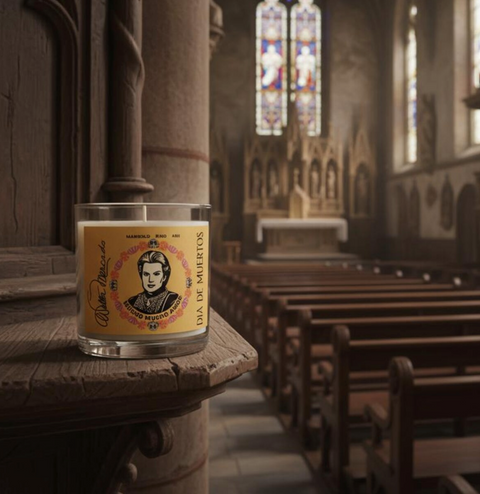 Walter Mercado Dia De Muertos Candle