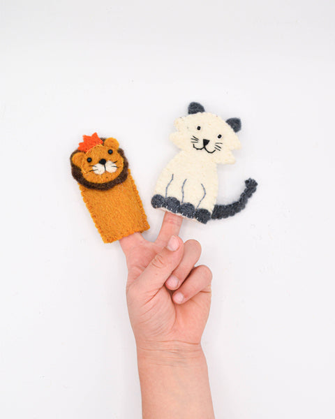 Tiger & Cat Puppet Set