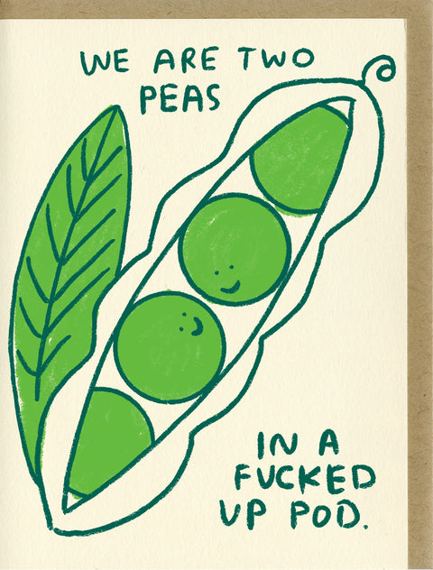 Two Peas Gratitude Card
