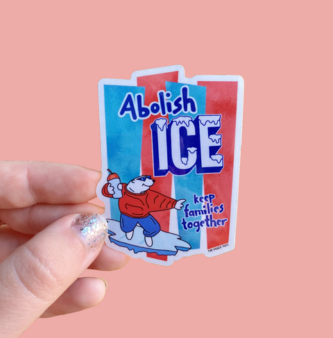 Abolish Ice Sticker