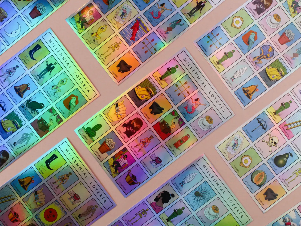 Millennial Loteria Board Game: La Shiny AF Edition