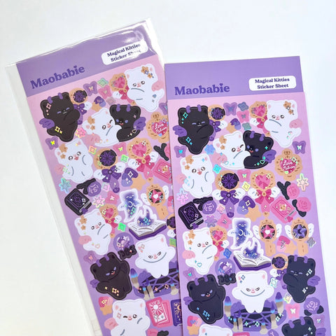 Sticker Sheet - Magical Kitties