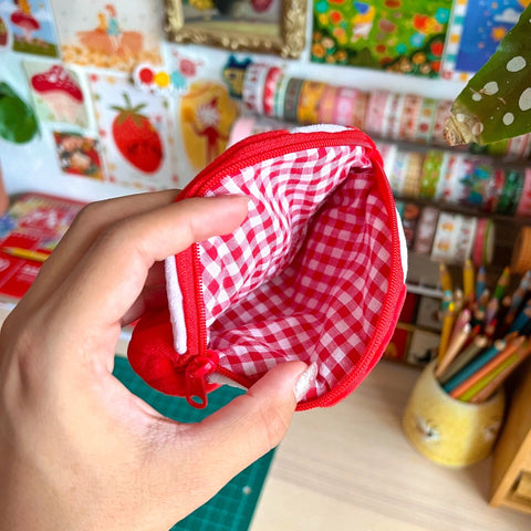 Mushroom Plush Pouch