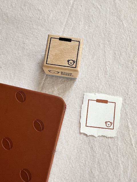 Taped Memo Wooden Stamp