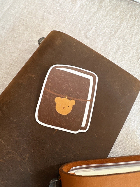 Bear's Tn (Choco) Die Cut Sticker
