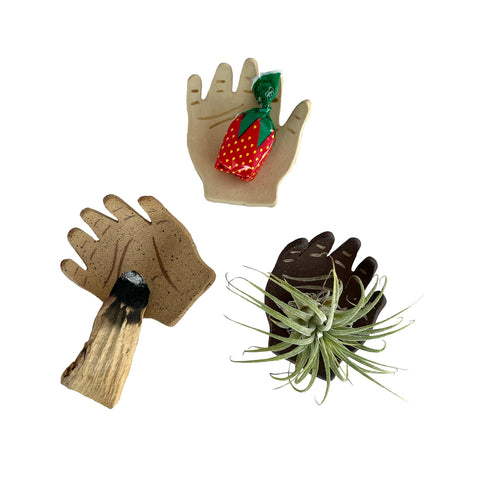 Ceramic Hand Trinket Dishes - Medium