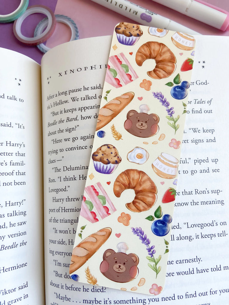 Bear Bakery Bookmark with Tassel