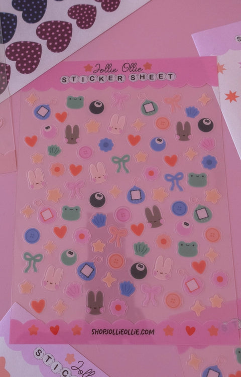 Trinkets Clear Sticker Sheet